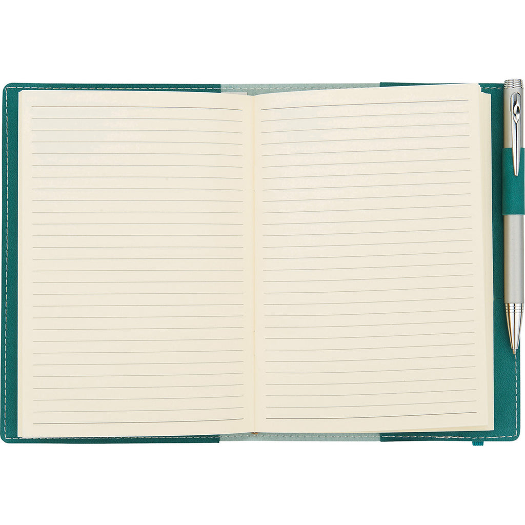 JournalBooks Turquoise Revello Refillable Notebook (pen sold separately)