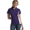 Charles River Women's Navy/White Color Blocked Wicking Polo