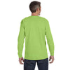 Jerzees Men's Neon Green 5.6 Oz Dri-Power Active Long-Sleeve T-Shirt