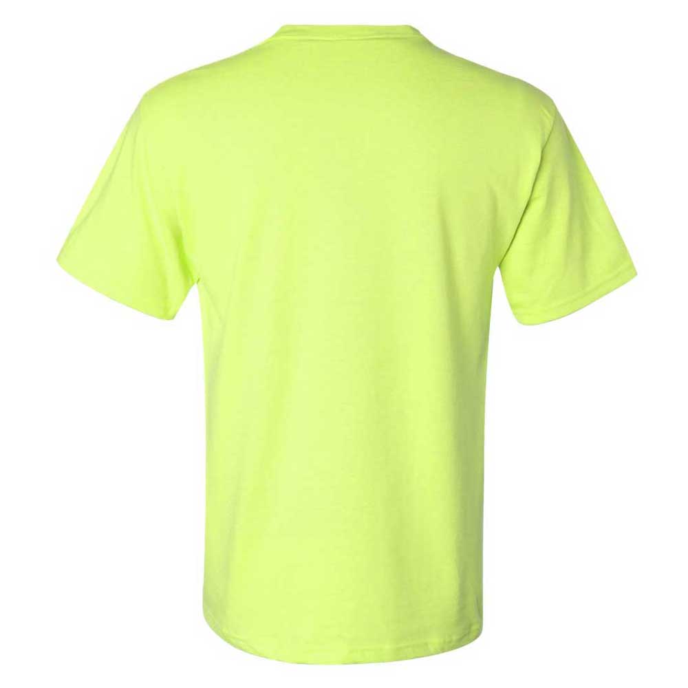 Jerzees Men's Safety Green Dri-Power 50/50 T-Shirt with a Pocket