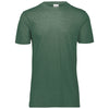 Augusta Sportswear Men's Dark Green Heather Tri-Blend Tee