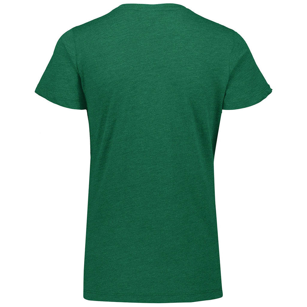 Augusta Sportswear Women's Dark Green Heather Tri-Blend Tee