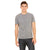 Bella + Canvas Men's Grey Triblend Short-Sleeve Henley