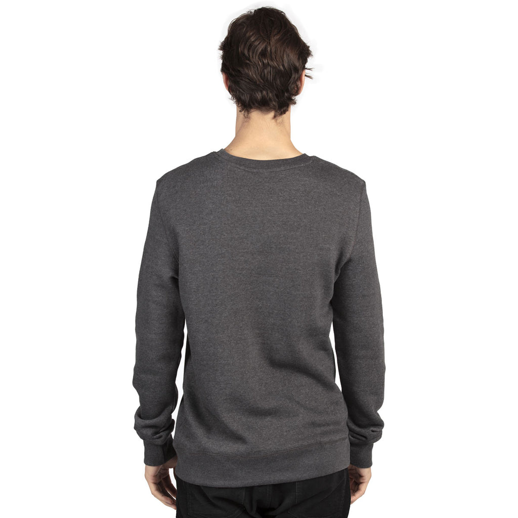 Threadfast Unisex Charcoal Heather Ultimate Crewneck Sweatshirt