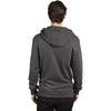 Threadfast Unisex Charcoal Heather Ultimate Fleece Full-Zip Hooded Sweatshirt