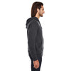 Threadfast Unisex Black Heather Triblend French Terry Full-Zip