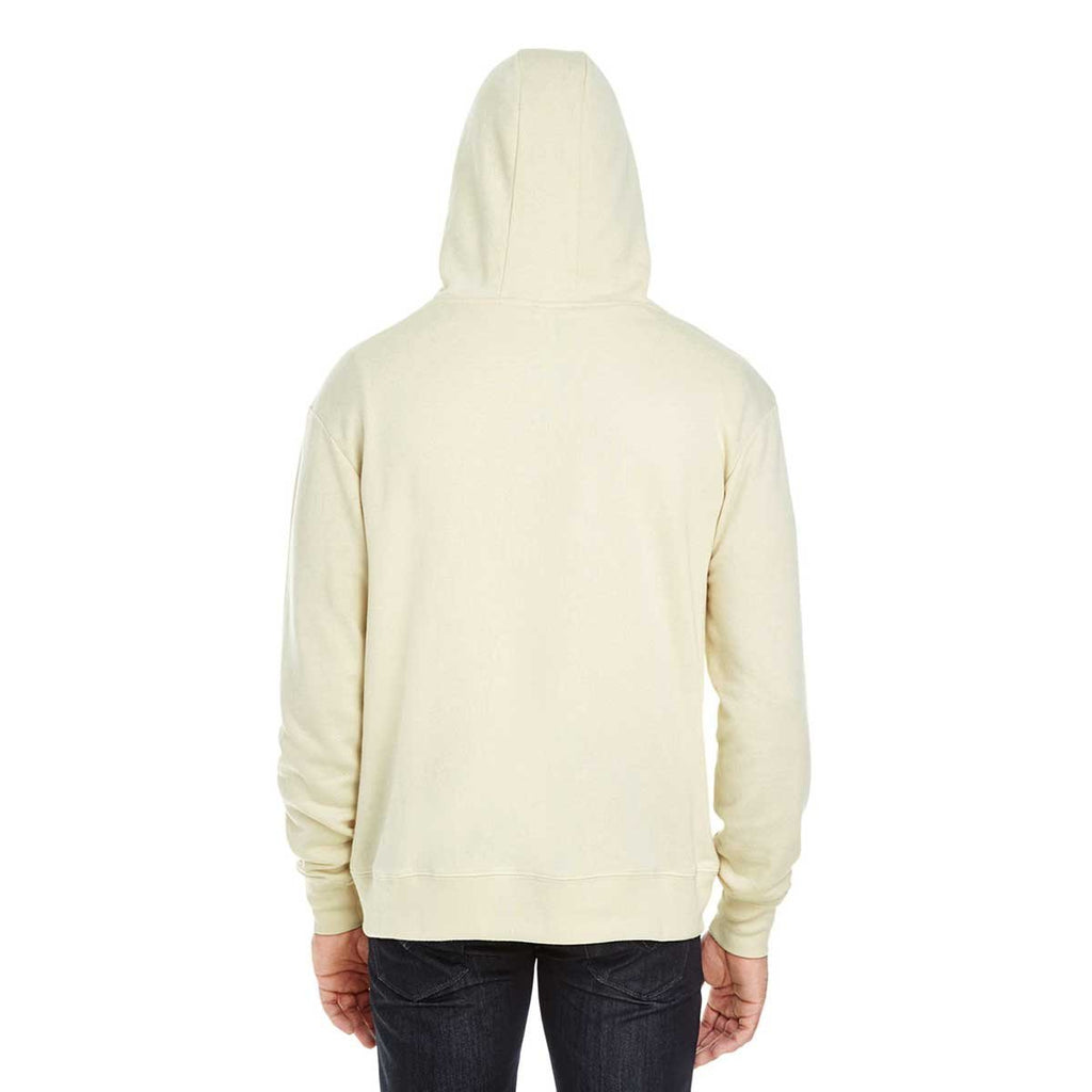 Threadfast Unisex Cream Triblend French Terry Full-Zip