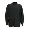 Vantage Men's Black Premium Cotton 1/4-Zip Fleece Pullover