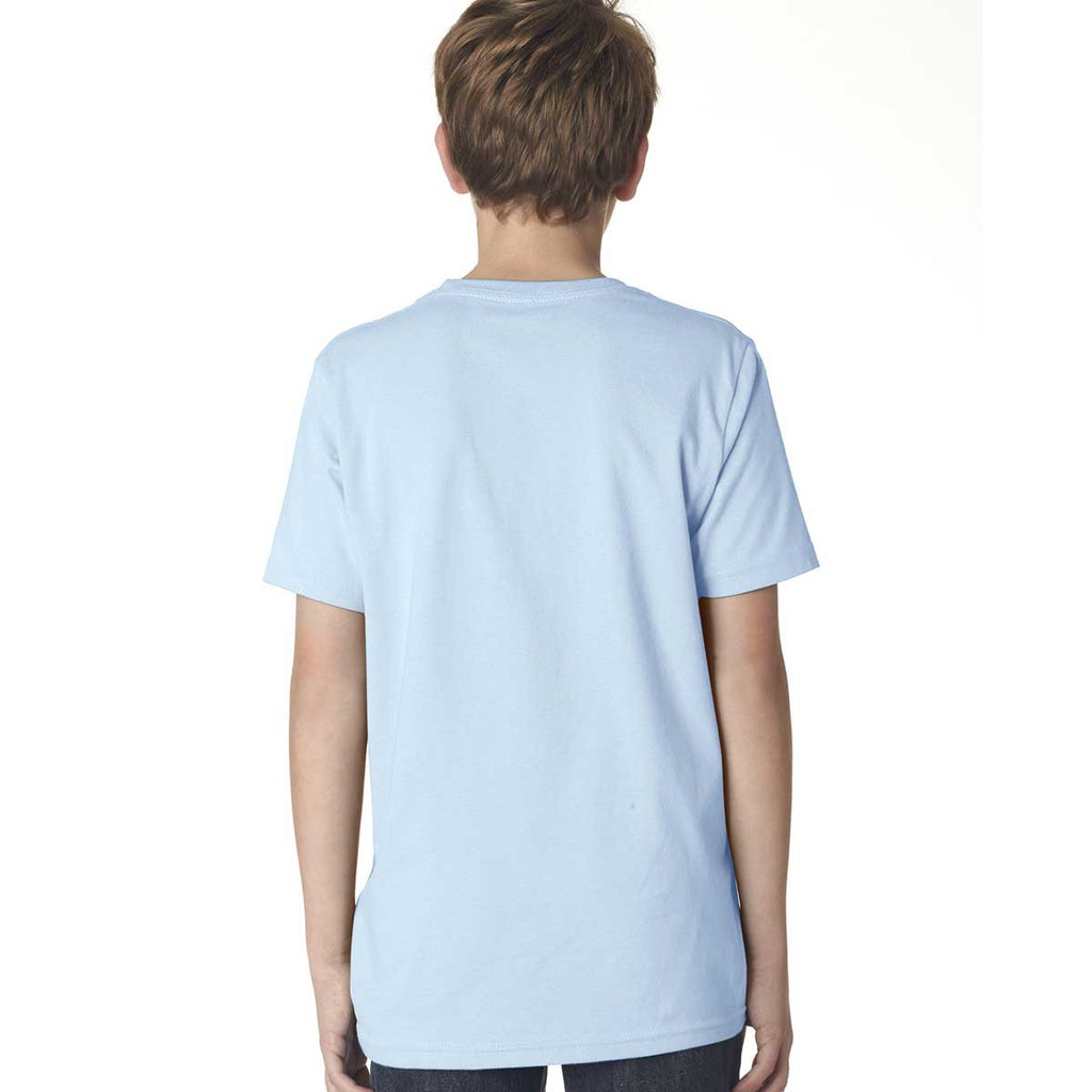 Next Level Boy's Light Blue Premium Short-Sleeve Crew Tee