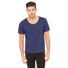 Bella + Canvas Men's Navy Jersey Wide Neck T-Shirt