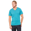 Bella + Canvas Unisex Teal Triblend Short-Sleeve V-Neck T-Shirt