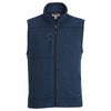 Edwards Men's Blue Heather Sweater Knit Fleece Vest with Pockets