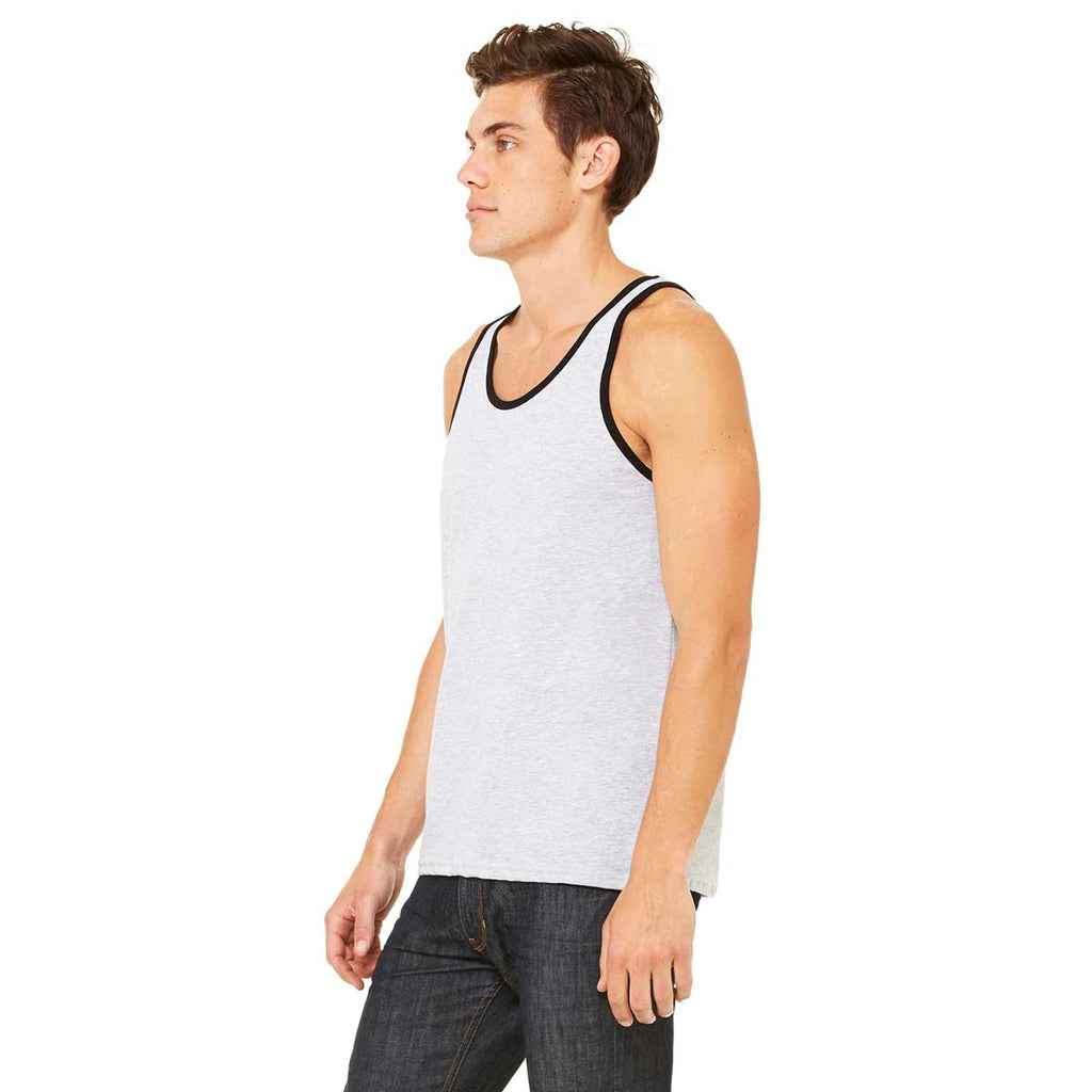 Bella + Canvas Unisex Athletic Heather/Black Jersey Tank