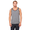 Bella + Canvas Unisex Deep Heather/Black Jersey Tank