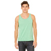 Bella + Canvas Unisex Green Triblend Jersey Tank