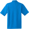 Nike Men's Blue Dri-FIT Short Sleeve Cross-Over Texture Polo