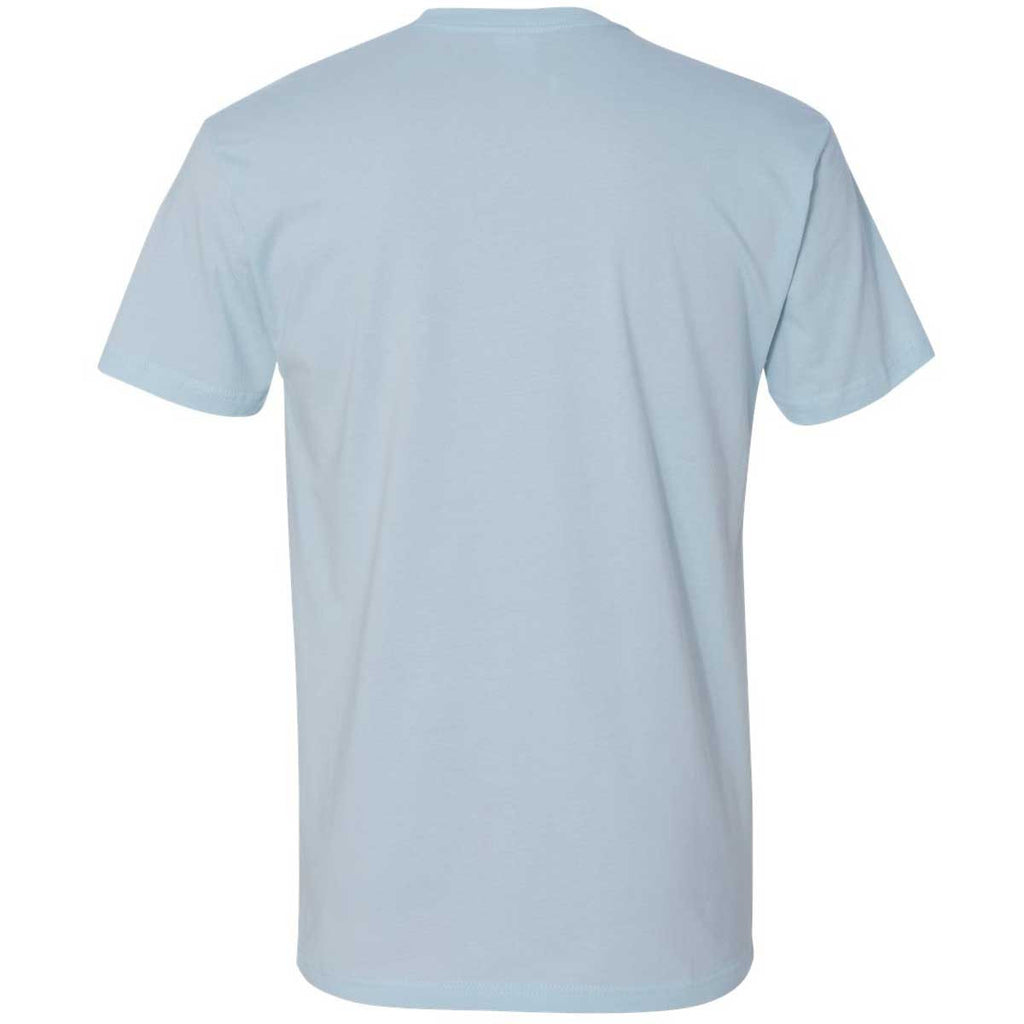 Next Level Men's Light Blue Premium Fitted Short-Sleeve Crew