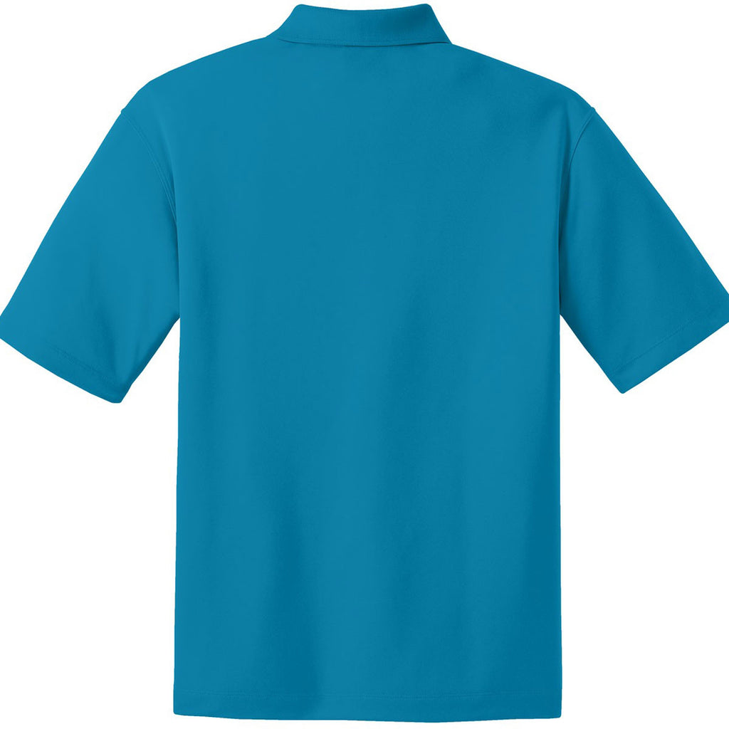 Nike Men's Bright Blue Dri-FIT Short Sleeve Micro Pique Polo