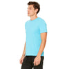 Bella + Canvas Unisex Neon Blue Poly-Cotton Short Sleeve T-Shirt