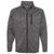 Burnside Men's Heather Charcoal Sweater Knit Jacket