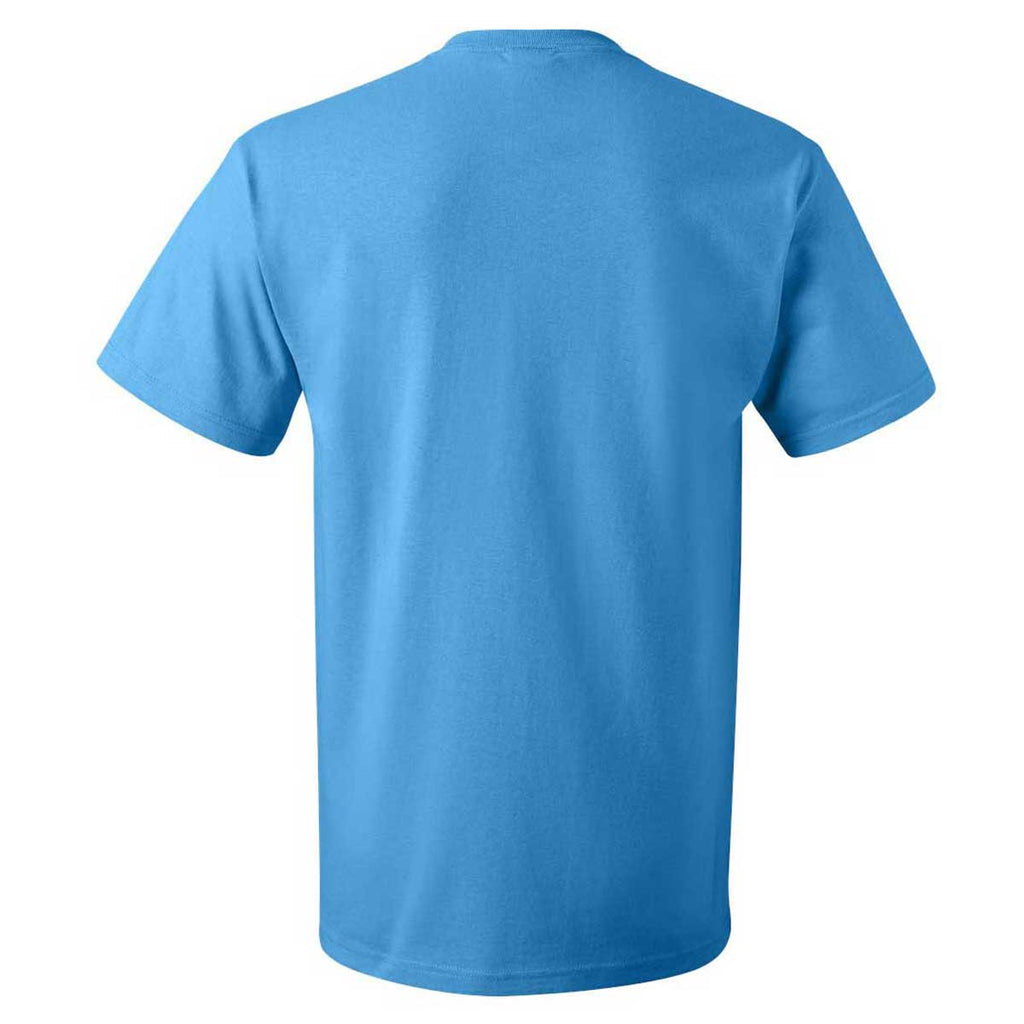 Fruit of the Loom Men's Pacific Blue HD Cotton Short Sleeve T-Shirt