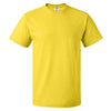 Fruit of the Loom Men's Yellow HD Cotton Short Sleeve T-Shirt