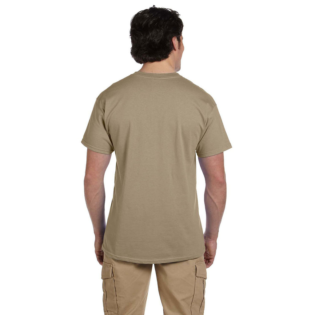 Fruit of the Loom Men's Khaki 5 oz. HD Cotton T-Shirt