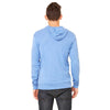 Bella + Canvas Unisex Blue Triblend Full-Zip Lightweight Hoodie