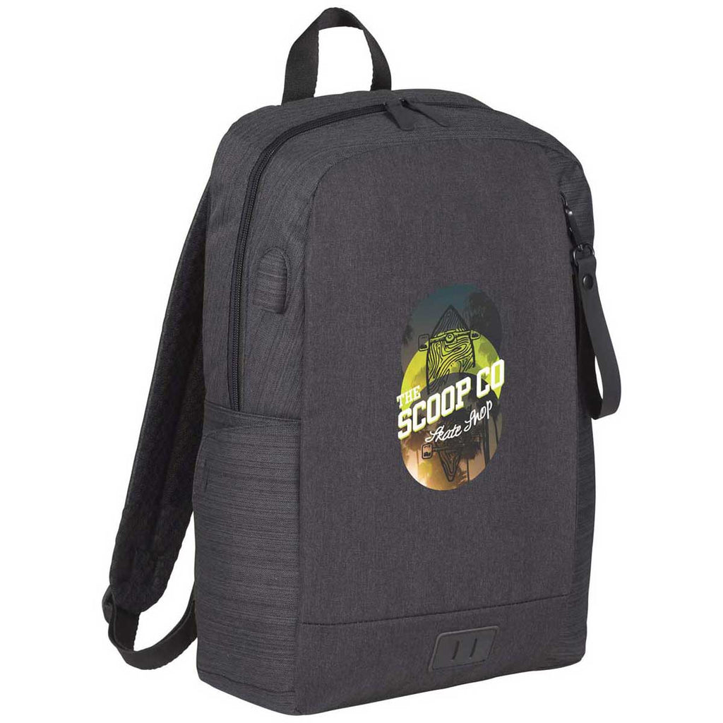 Leed's NBN Charcoal Whitby Slim 15" Computer Backpack with USB Port