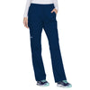 Cherokee Women's Navy Workwear Premium Core Stretch Mid-Rise Pull-On Cargo Pant
