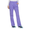 Cherokee Women's Vivid Violet Workwear Premium Core Stretch Mid-Rise Pull-On Cargo Pant
