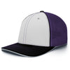 Pacific Headwear White/Purple/Black Universal Fitted Trucker Mesh Cap