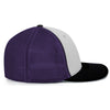 Pacific Headwear White/Purple/Black Universal Fitted Trucker Mesh Cap