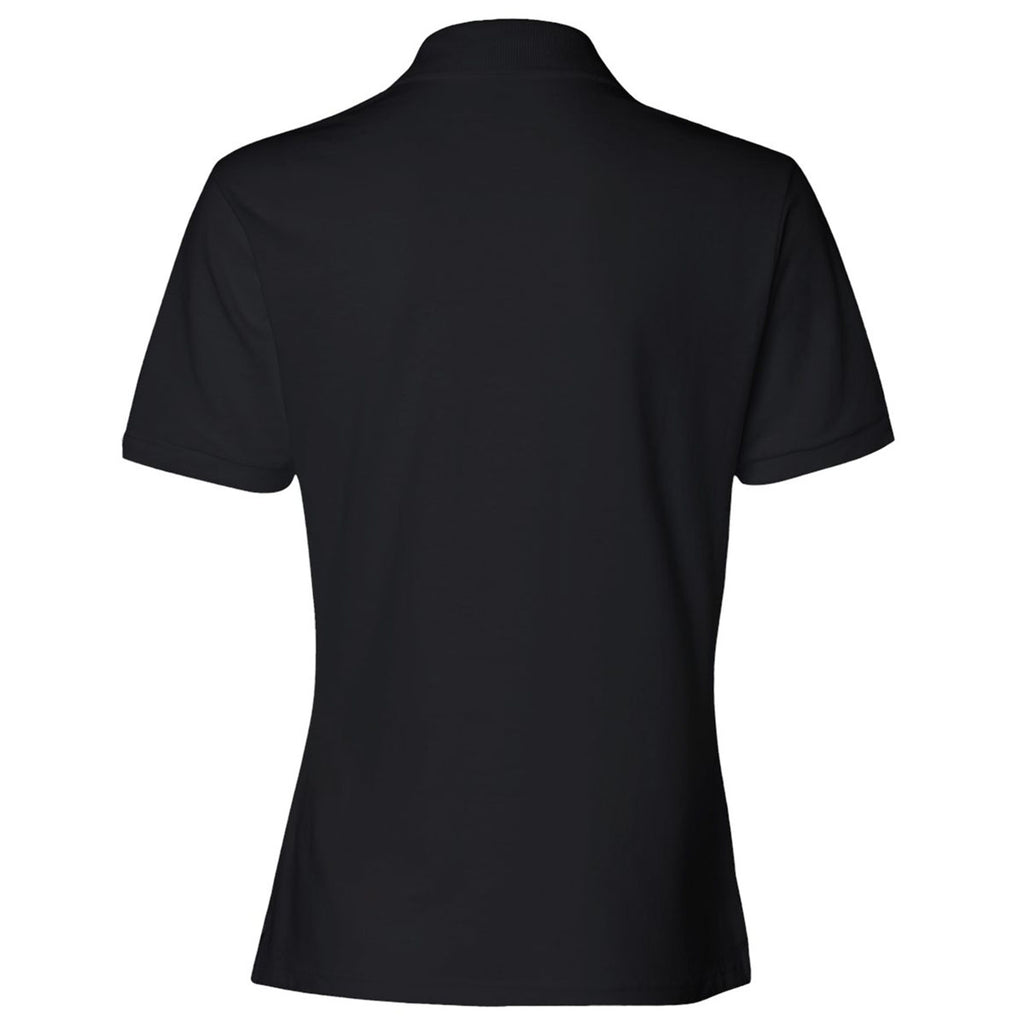 Jerzees Women's Black Spotshield 50/50 Polo