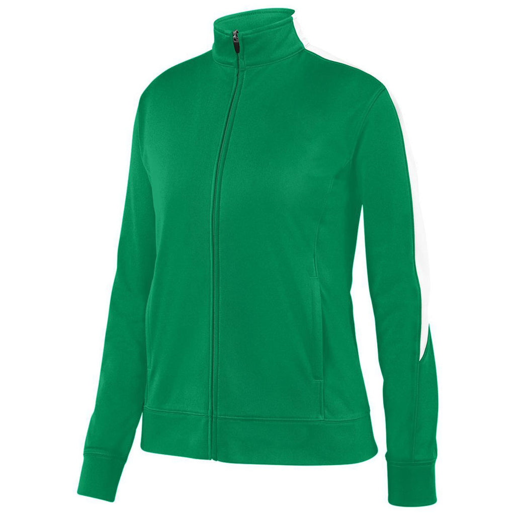 Augusta Women's Kelly/White Medalist Jacket 2.0