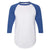 Augusta Sportswear Men's White/Royal Three-Quarter Raglan Sleeve Baseball Jersey