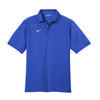Nike Men's Blue Dri-FIT Short Sleeve Sport Swoosh Pique Polo