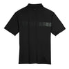 Nike Men's Black Dri-FIT S/S Chest Stripe Print Polo