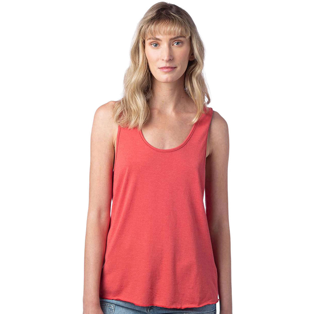 Alternative Apparel Women's Faded Red Earthleisure Modal Triblend Racer Tank