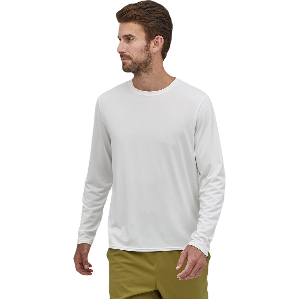 Patagonia Men's White Long-Sleeved Capilene Cool Daily Shirt