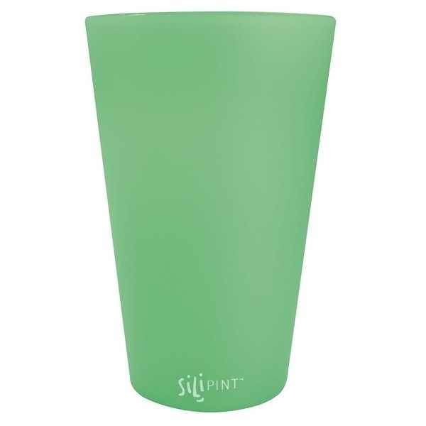 Silipint Glow In The Dark Green Straight Up Pint Glass