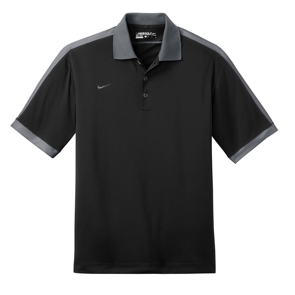 Nike Men's Black/Grey Dri-FIT N98 Polo