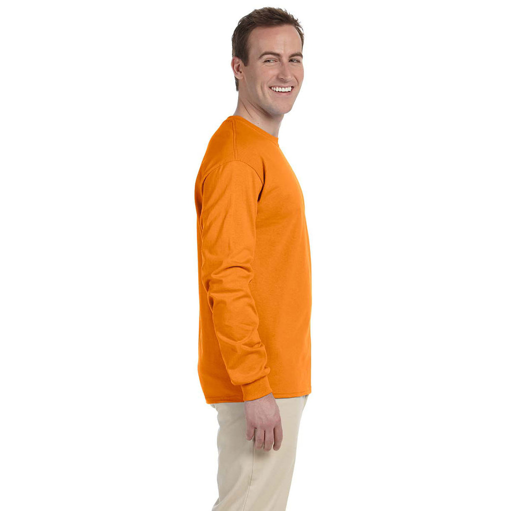 Fruit of the Loom Men's Tennessee Orange 5 oz. HD Cotton Long-Sleeve T-Shirt