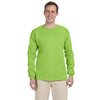 Fruit of the Loom Men's Neon Green 5 oz. HD Cotton Long-Sleeve T-Shirt