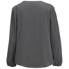 Edwards Women's Charcoal Open V-Neck Blouse