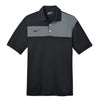 Nike Men's Black/Grey Dri-FIT S/S Colorblock Polo