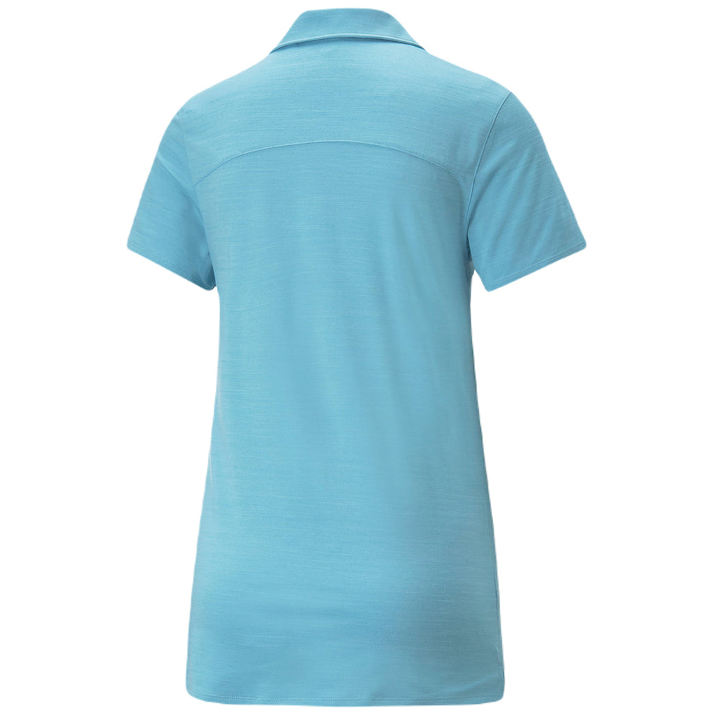 Puma Golf Women's Dusty Aqua Heather Cloudspun Coast Polo