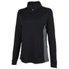 Charles River Women's Black Horizon Quarter Zip Pullover