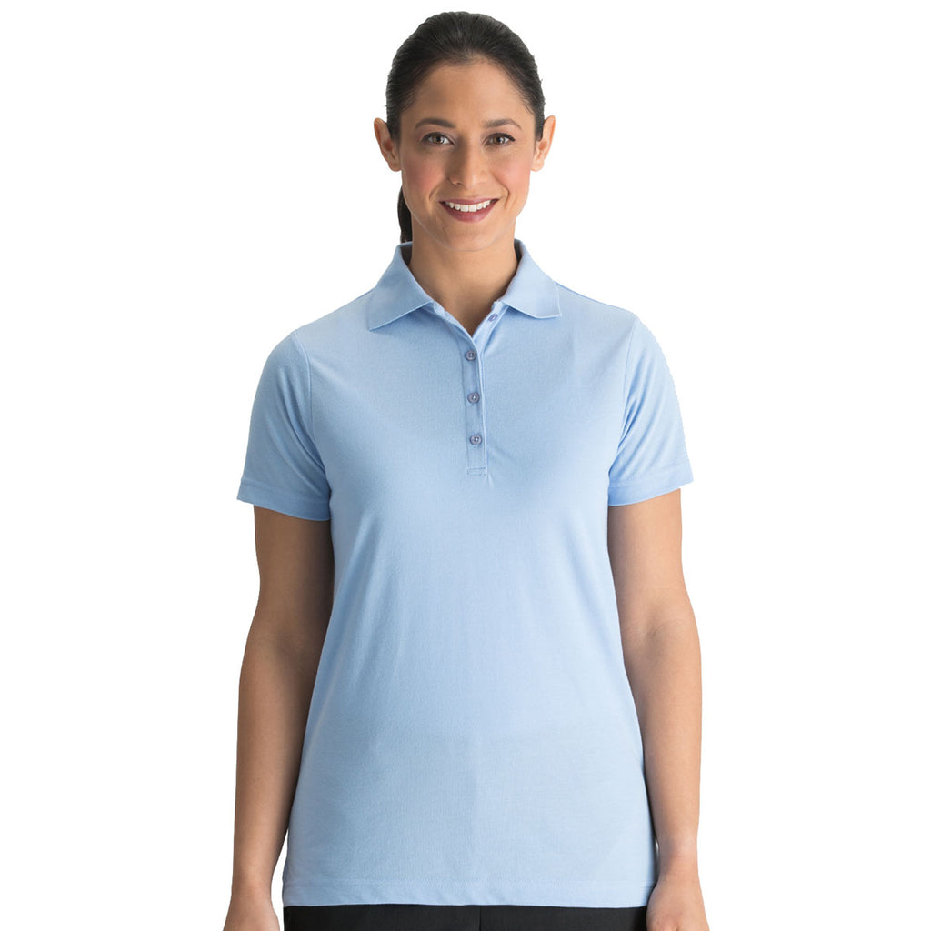 Edwards Women's Blue Soft Touch Pique Polo