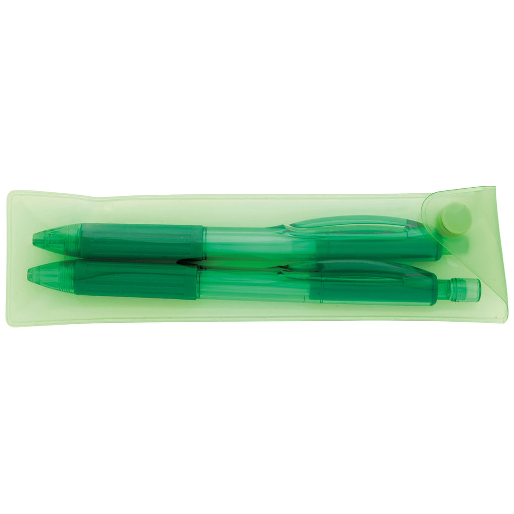 Good Value Green Cliff Gel Pen and Mechanical Pencil Set